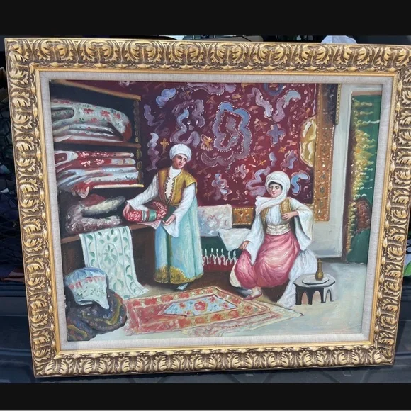 Arabian Rug Seller Paint- Hand paint - Picture 2 of 7